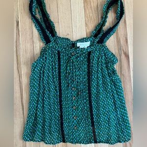 Anthropologie Green/Blue Top